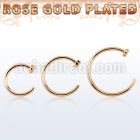 rscln20 rose gold plated silver fake nose clip
