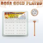 rsnbbxc rose gold silver nose bones w 1 5mm clear crystals
