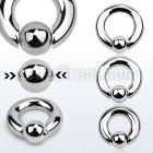 sbcr2 316l steel spring loaded ball closure ring 2g 10mm ball