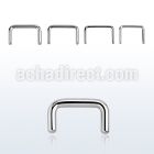 sepa 316l steel septum retainer in a simple inverted u shape