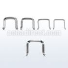 sepb 316l steel septum retainer in outward inverted u shape