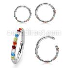 sgsh10rb steel hinged segment ring16g outward facing cnc