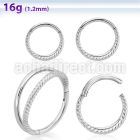 sgsh12 316l steel hinged segment ring twisted wire