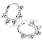 sgsh17 316l steel hinged segment ring bohemian cz stones