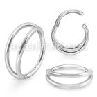 sgsh32 steel hinged segment ring 16g double rings