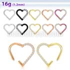 sgtsh27 pvd plated steel hinged segment ring cnc cz heart