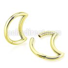 sgtsh2 anodized 316l steel hinged segment ring moon shape