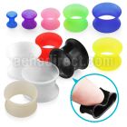 siut silicone ultra thin double flared flesh tunnel