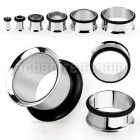 spg high polished 316l steel single fesh tunnel with o ring