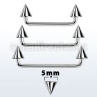 sudcn5 90 316l steel industrial surface barbell w 5mm cones