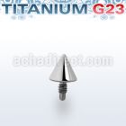 tacn3 3mm cone titanium g23 dermal anchor for base plate