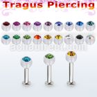 tlbajb4s 316l steel tragus labret 16g w a 4mm bio flex jewel ball