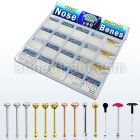 tranb2 tray w 1040 pcs of silver nose bone w prong set cz tops