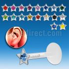 trgs8 bioflex tragus piercing w crystal star silver top
