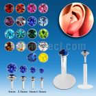 trgs bioflex tragus piercing w silver top 1 5mm 3mm crystal