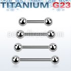 ubbnpg titanium g23 nipple barbell with two 5mm balls