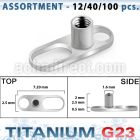 ublk304 titanium g23 dermal anchor base part w single long hole