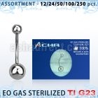 ublk472 sterilized titanium g23 belly banana with 5 8mm ball