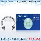 ublk475 sterilized titanium g23 circular barbell with 3mm cones