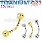 ubn20b3 titanium g23 banana 20g 3mm balls