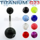 ubnmb titanium g23 belly banana w 5 8mm acrylic marble balls