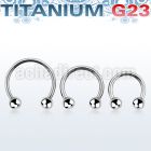 ucbb titanium g23 circular barbell with two 4mm balls