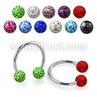 ucbfr4 titanium g23 circular barbell w 4mm multicrystal ball
