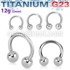 ucbr12 titanium g23 circular barbell with 6mm threading balls