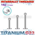 ulbb2i titanium g23 internal labret 2mm ball