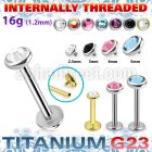 ulbin11 titanium g23 internally threaded labret 3to5 crystal