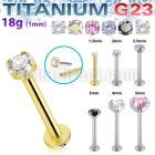 ulbpispz18 titanium g23 labret 18g threadless push pin top