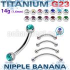 unpbnjb4 titanium g23 banana 4mm bezel set jewel balls