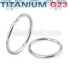 usel20 high polished annealed titanium g23 seamless ring