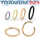 usgsh40t pvd titanium hinged segment ring outward pyramids