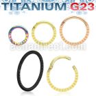 usgsh41t pvd titanium hinged segment ring 16g pyramids side