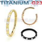 usgsh44t pvd plated titanium hinged segment ring 16g pyramid