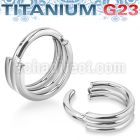 usgsh6 titanium g23 hinged segment ring triple rings design
