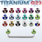 usudca titanium g23 90 surface barbell w 5mm ball ball