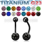 utbnfr8 anodized titanium belly banana 14g ferido balls