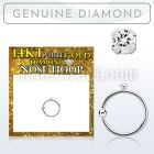 whdi 14kt white gold nose hoop w 1.5mm round real diamond