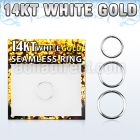 wsel20 rhodium plating 14kt white gold seamless ring 0 8mm