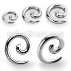 wspg high polished surgical steel spiral coil taper expander