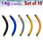 xtbn14g pack of anodized 316l steel curved bar posts for bananas