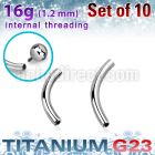 xubn16gi titanium g23 internally threaded banana posts 10pcs