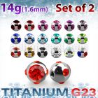 xumjb6 pack of 6mm high polished titanium g23 multi jewel balls