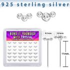 y36cumxc silver bend it yourself nose stud 22g clear 36