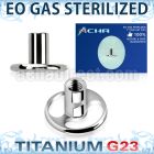 ztsa6 sterilized titanium g23 base part two holes internal