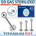 zulbb3in sterilized titanium g23 labret 16g ball internal
