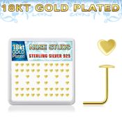 18sxvhr caja piercing nariz l plata 925 0 6mm corazon oro 18 kts venta