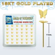 18ybtf36 caja display 36 piercing nariz doblar tu mismo plata 925 oro 18 kts distribuidor mayorista